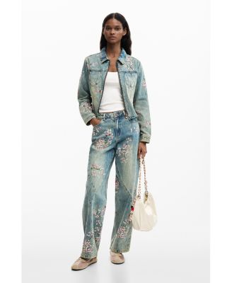 Women's Fluid denim trousers