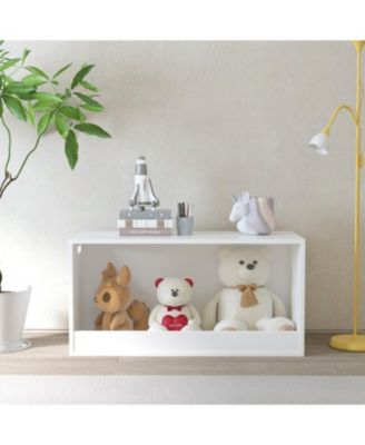 Wooden Toy Box Storage Organizer for Kids, Modern Toy Storage Bin, Toy Chest Plush Toys Books, for Boys Girls Nursery Bedroom Playroo