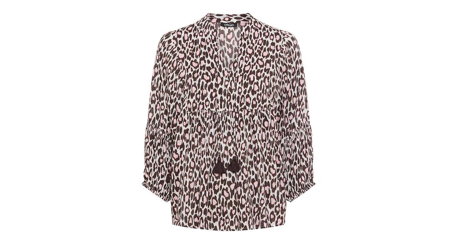 Women's Leopard Tunic Blouse