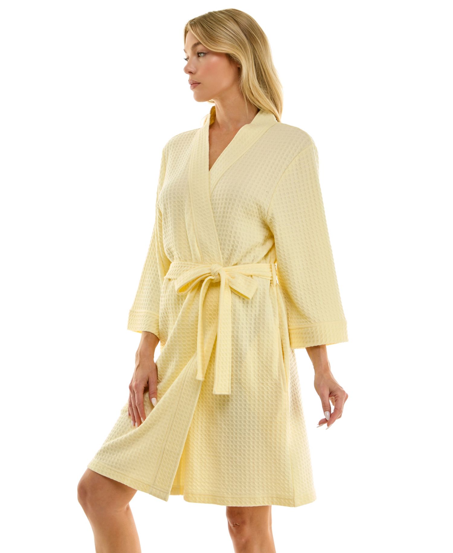 Women's Waffle Kimono Wrap