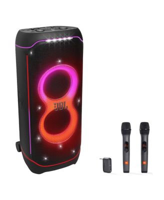 PartyBox Ultimate Portable Speaker Karaoke Bundle with Two Wireless Microphones