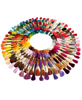 100 Colors Embroidery Thread Skeins Floss Bracelets Kit