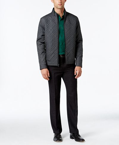 Alfani Collection Men's Quilted Jacket, Chevron Shirt & Textured Pants, Only at Macy's