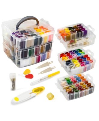 187pieces  Embroidery Floss Cross-stitch Thread Kit Tailoring Tools Friendship Bracelets Sewing Handicraft DIY