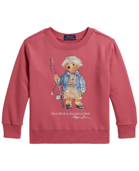Свитшот Polo Ralph Lauren Polo Bear Long-Sleeve Sweatshirt для мальчиков, цвет: Ягодный
