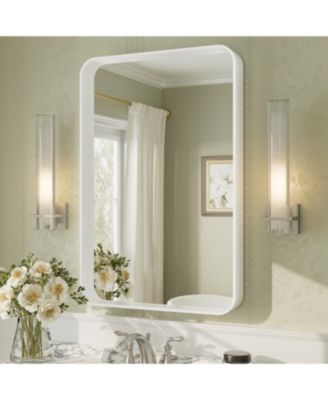 24" x 36" High-Strength Tempered Glass and Aluminum Alloy Framed Wall Decor Bathroom Vanity Mirror