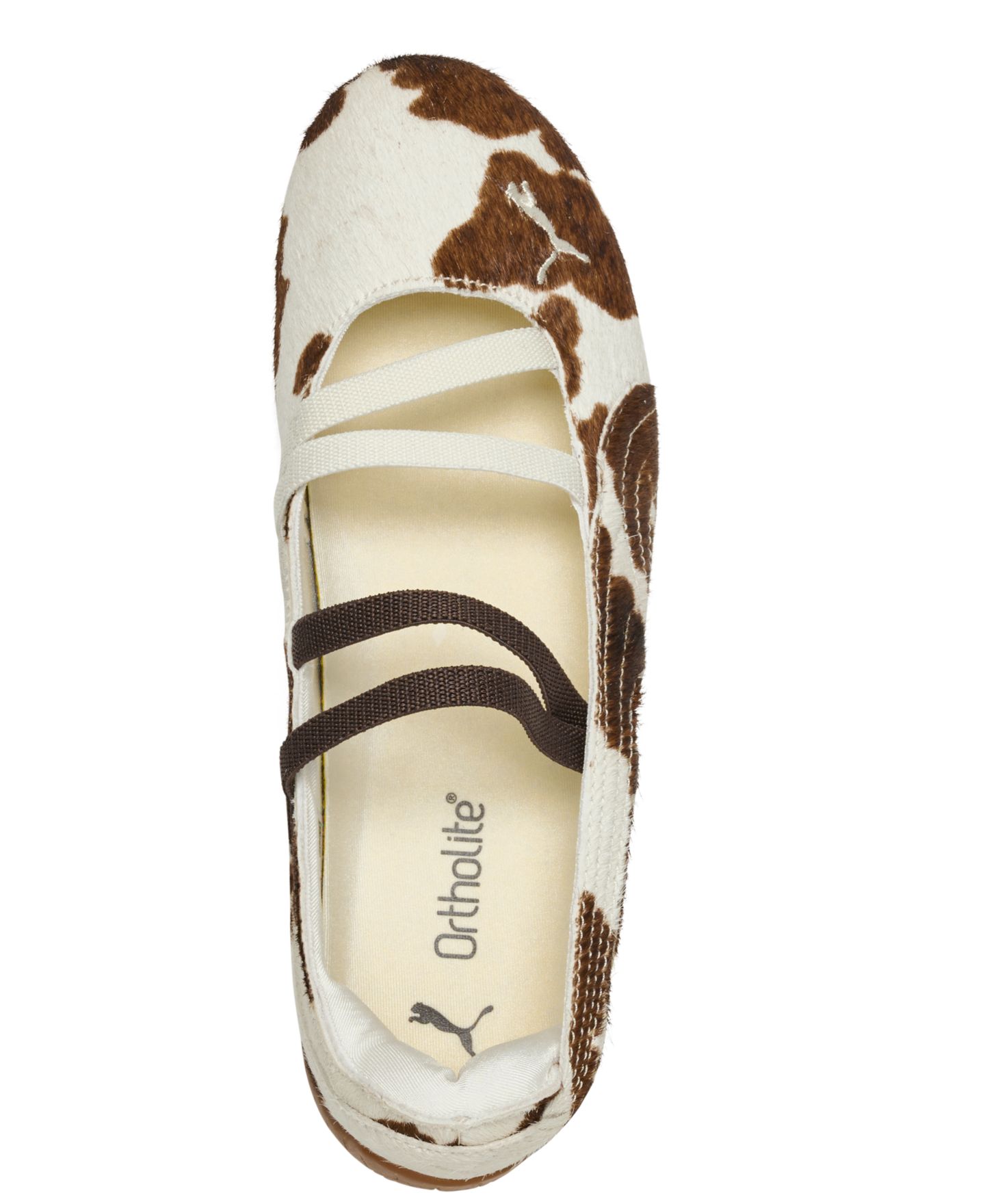Обувь Puma Women's Speedcat Cow Print Ballet Shoes, цвет: Шоколадный / Белый — фото 5