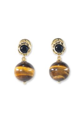 Morgan Tiger's Eye Beaded Earrings
