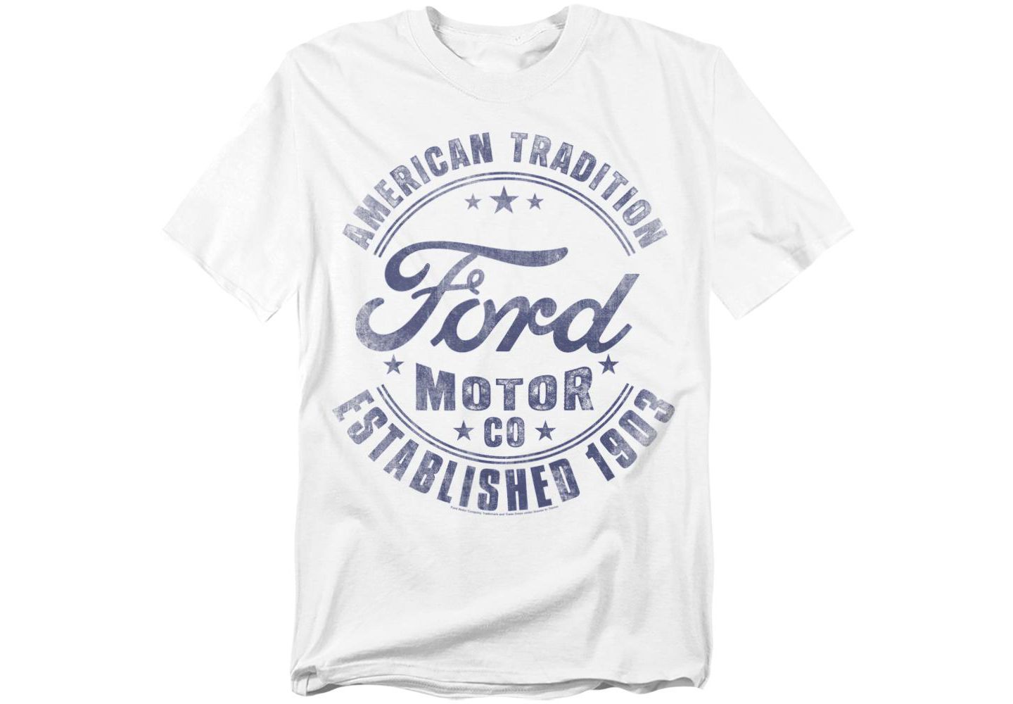 Мужская футболка Mustang Ford Built In The USA Retro, цвет: Белый — фото 1