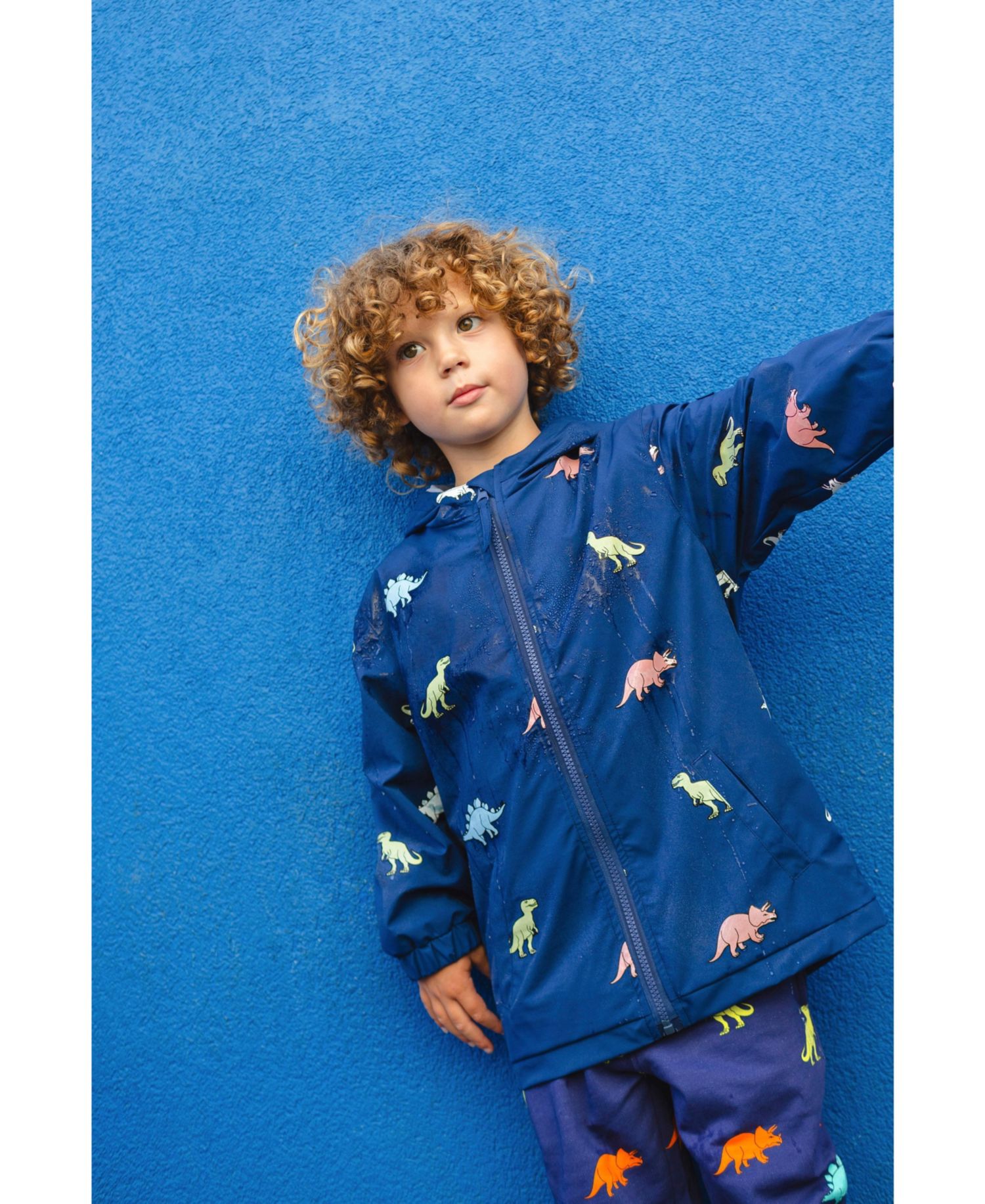 Boys Color Changing Hooded Raincoat