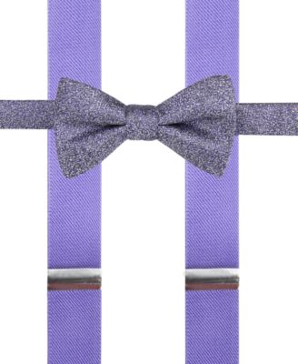 Alfani - Men's Ludlow Geo Bow Tie & Suspender Set, Only at Macy's