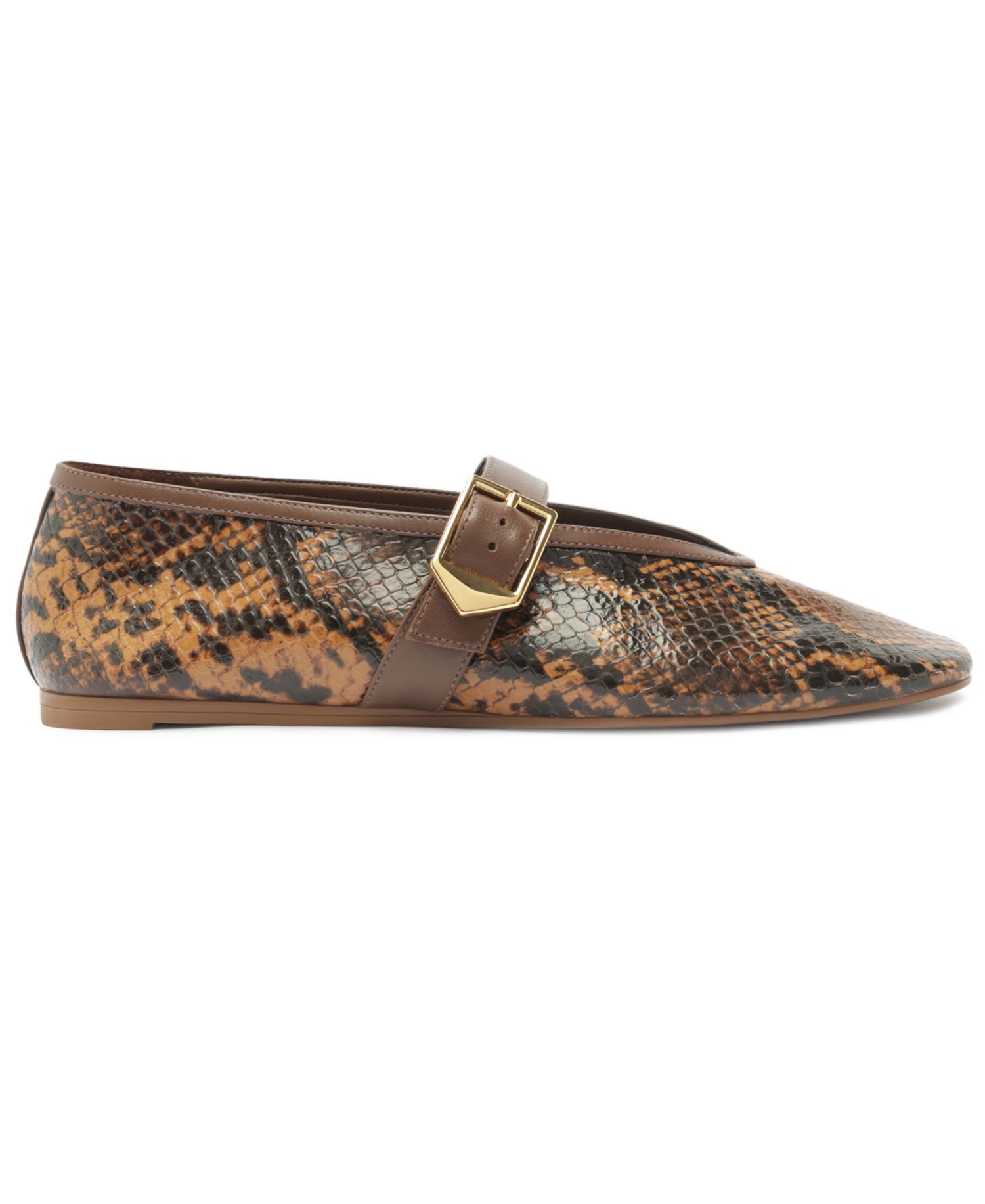 Women's Vick Buckle Square Toe Flats