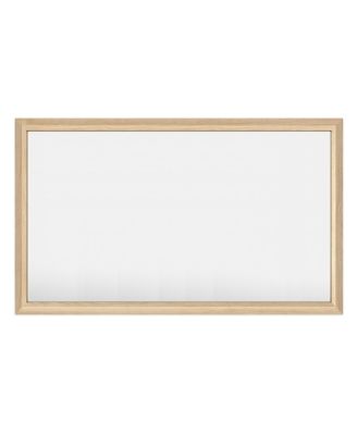 Thick Metal Framed Wall Mirrors for Bedroom, Rectangle Wall-Mounted Mirrors in Wood