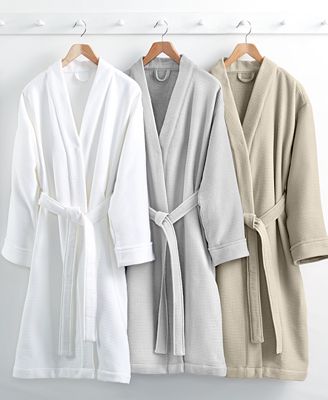 Hotel Collection Waffle Weave Robe, 100% Turkish Cotton, Created ...