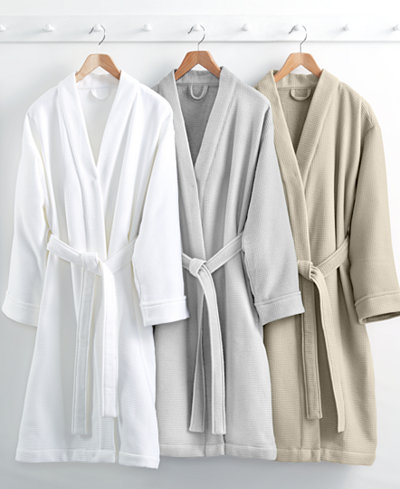 Hotel Collection Waffle Weave Robe, 100% Turkish Cotton, Only at Macy's