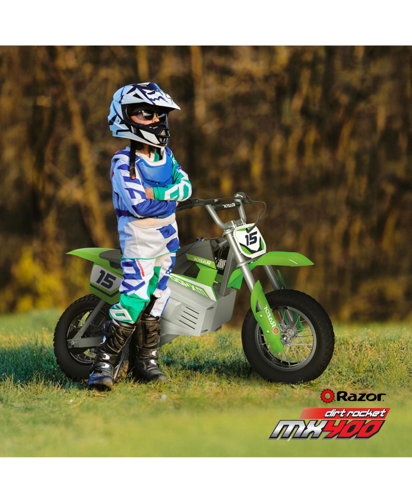 Детская игрушка Razor MX400 Dirt Rocket Electric Motocross Motorcycle, 140-Pound Capacity, Ages 13 & Up — фото 4