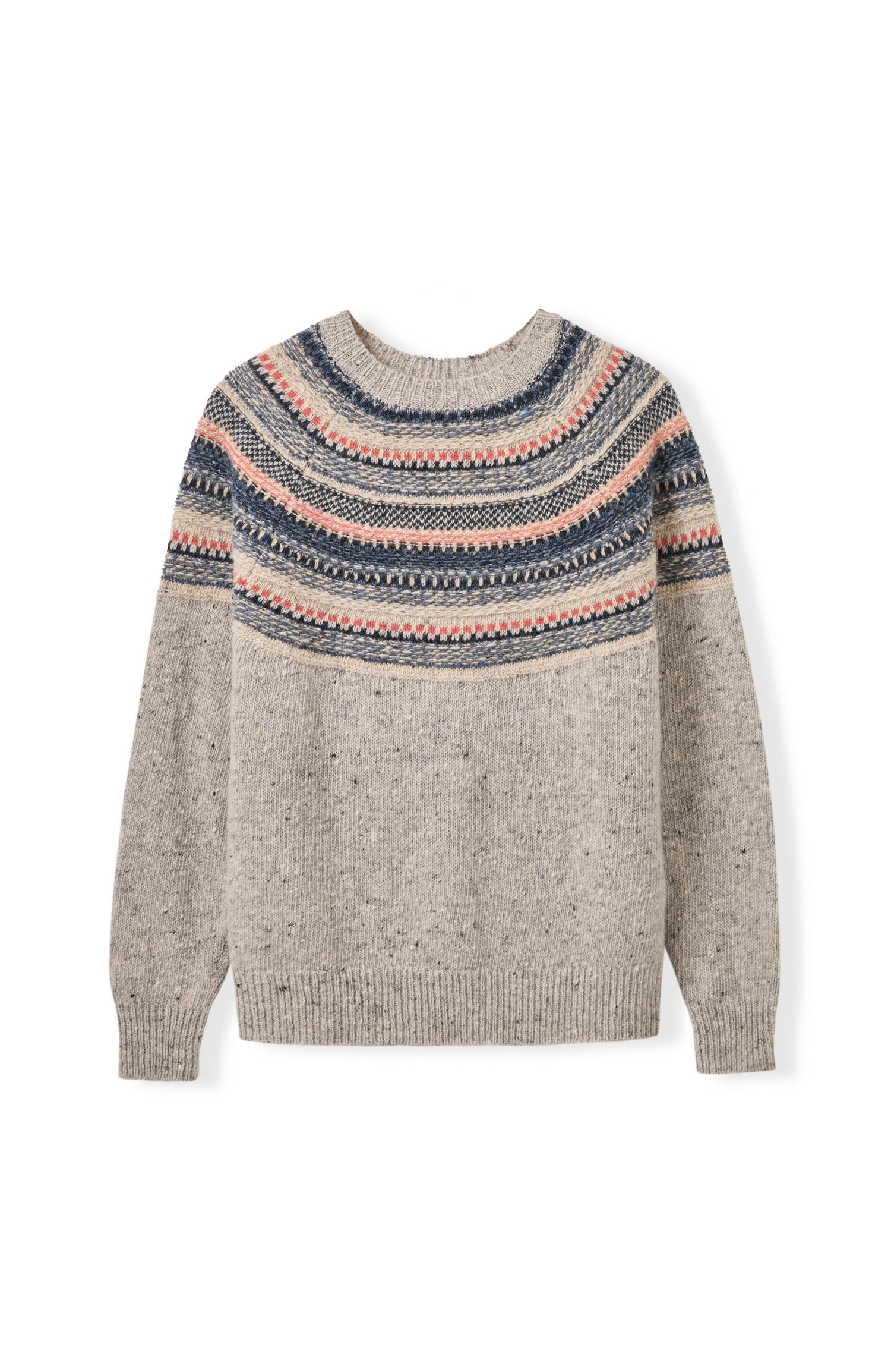 Women's Stitchy Stripe Yoke Sweater
