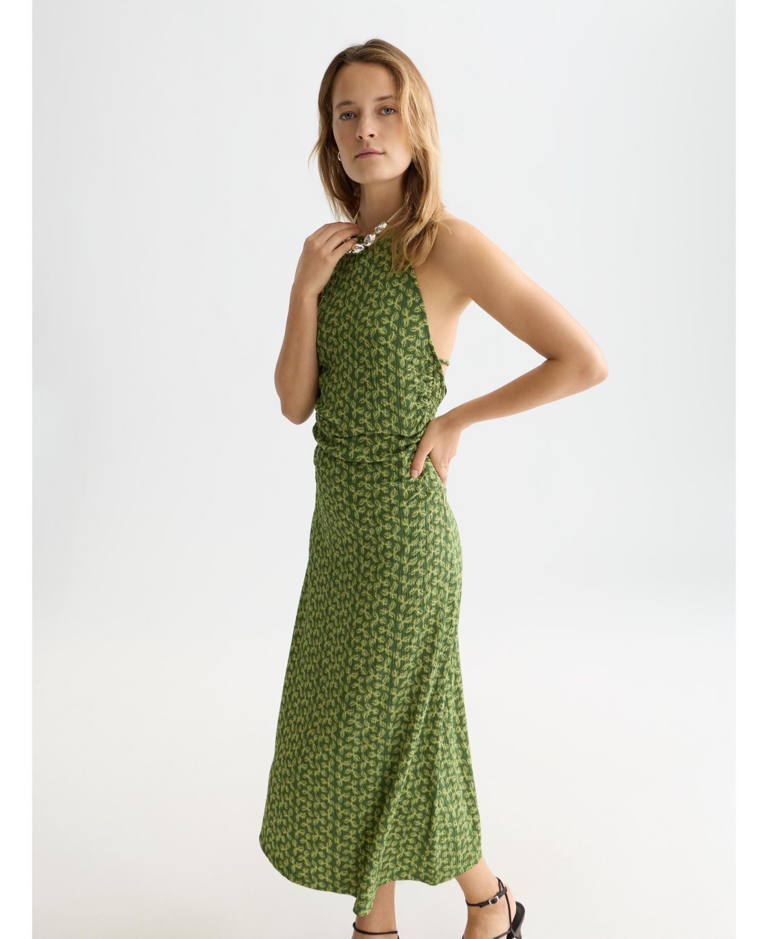 Women's Open-Back Midi Sundress