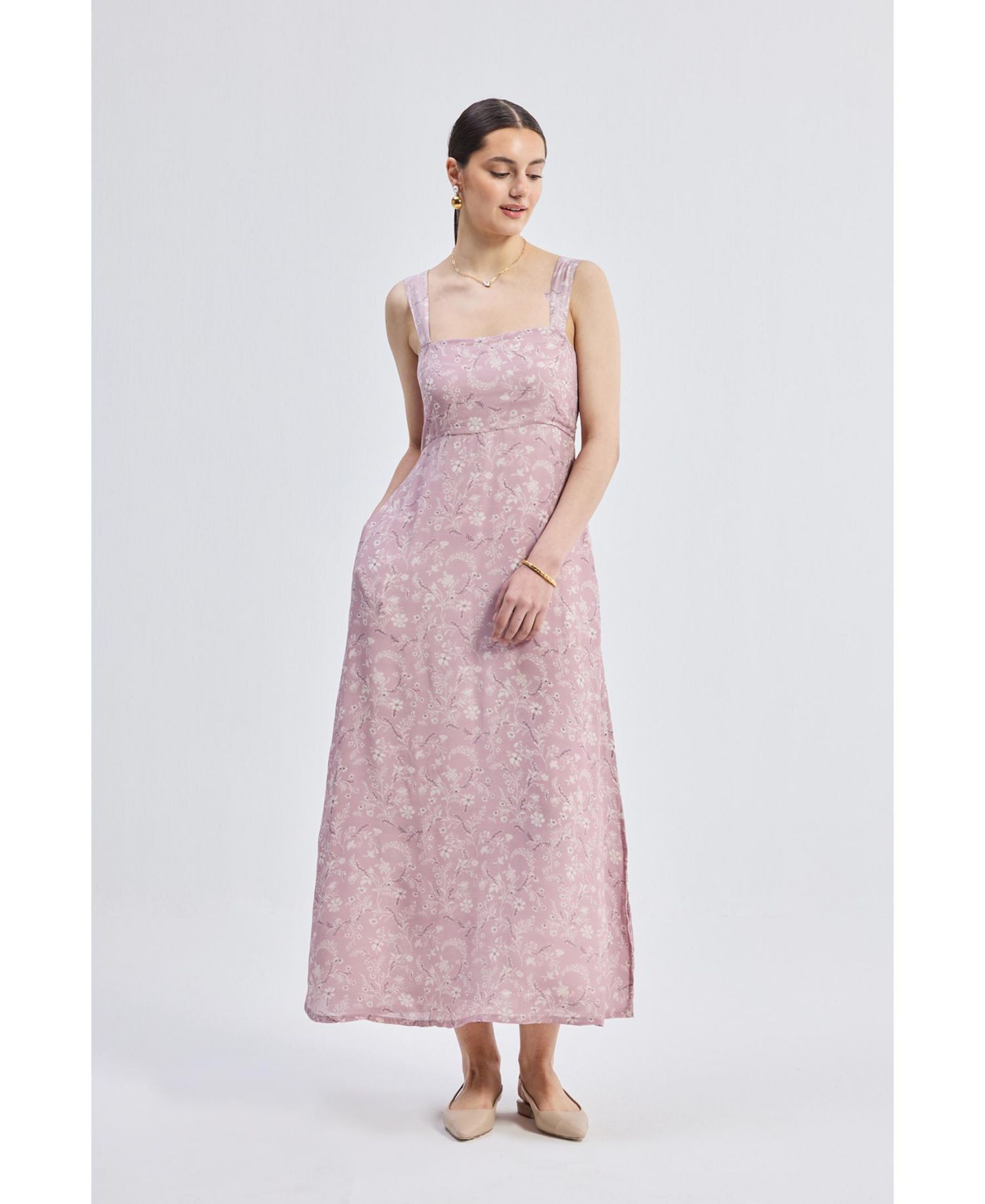 Women's Perfect Floral Maxi with Tapered Straps