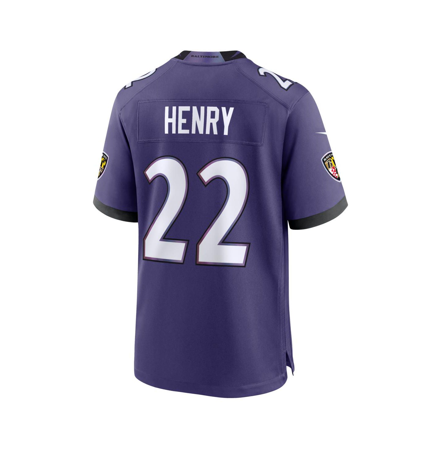 Мужской топ Nike Derrick Henry Purple Baltimore Ravens Team Game Jersey — фото 3