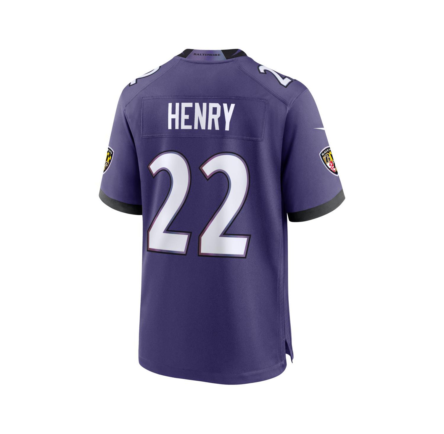Men's Derrick Henry Purple Baltimore Ravens Team Game Jersey
