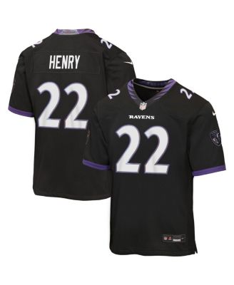 Big Boys and Girls Derrick Henry Black Baltimore Ravens Alternate Game Jersey