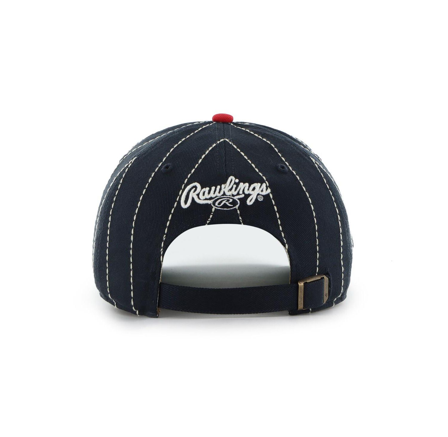 Men's x Rawlings Navy/Red St. Louis Cardinals Pinstripe Hitch Adjustable Hat
