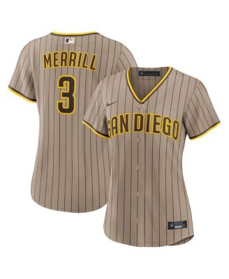 Women's Jackson Merrill Sand San Diego Padres Replica Jersey