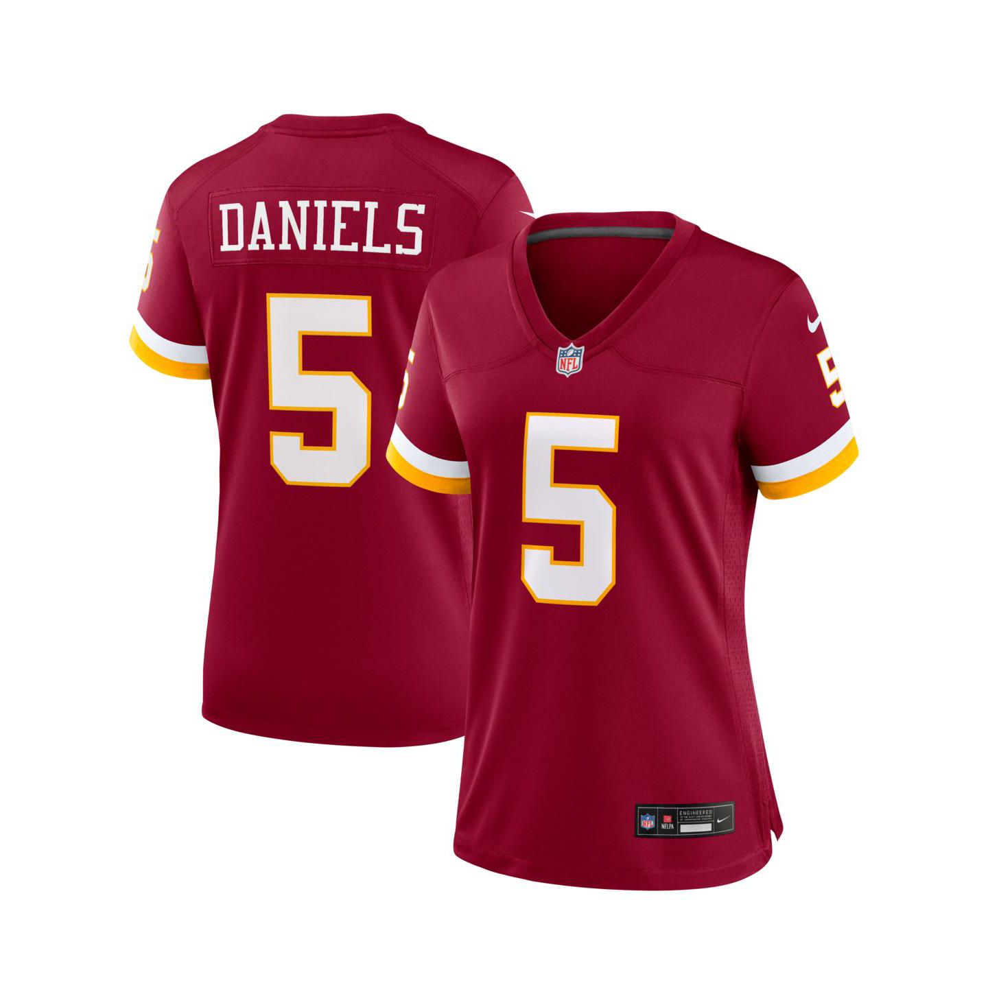 Женский топ Nike Jayden Daniels Burgundy Washington Commanders Game Jersey — фото 1