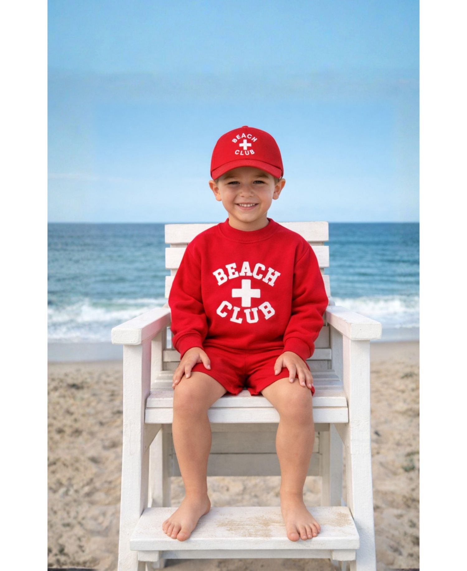 Toddler Bits and Bows Unisex Beach Club Sweatshirt