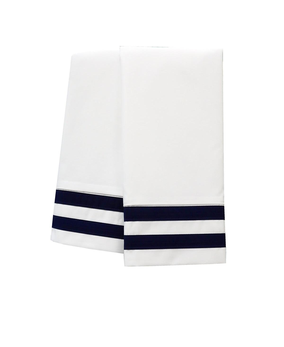Egyptian Linens Banded Pillowcase Set Luxurious 608 Thread Count Usa