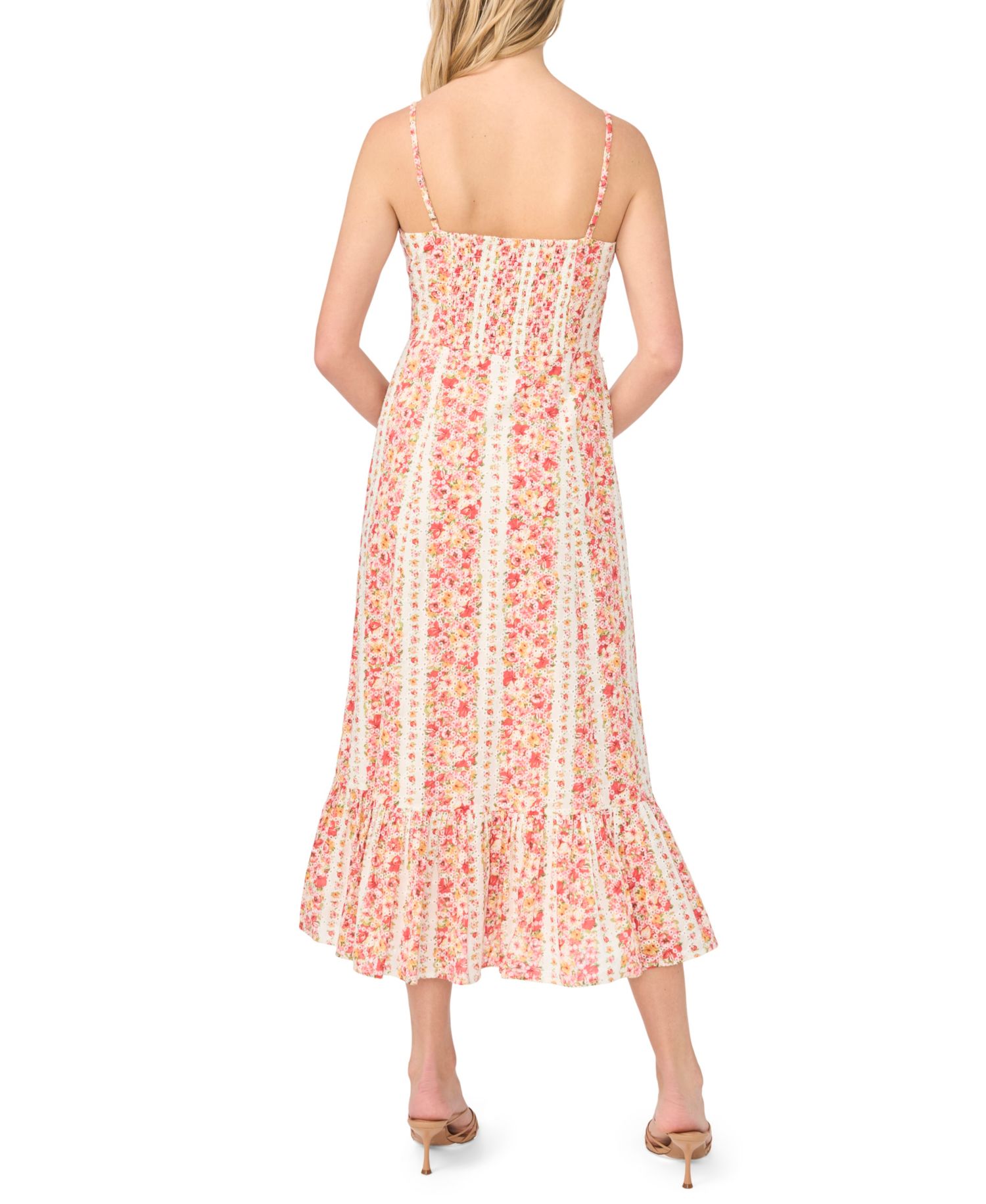 Women's Sleeveless V-Neck Midi Dress