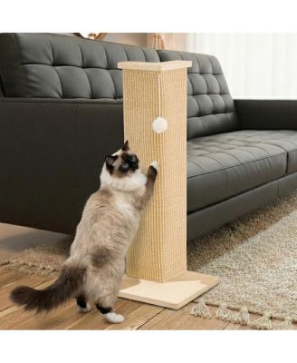 Cat Scratcher Sisal Ramp L Shape Scratch Pad Indoor Cats Wall Furniture Protector Large