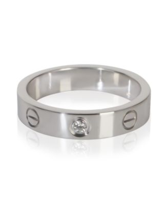 White Gold Diamond Small Model Love Ring