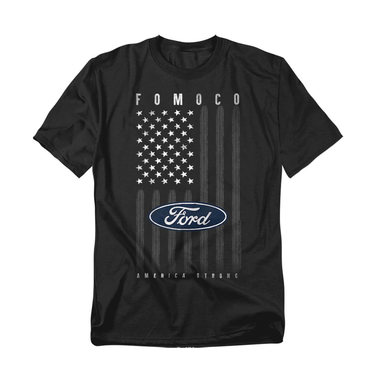 Mustang Men's Ford Usa Flag T-Shirt