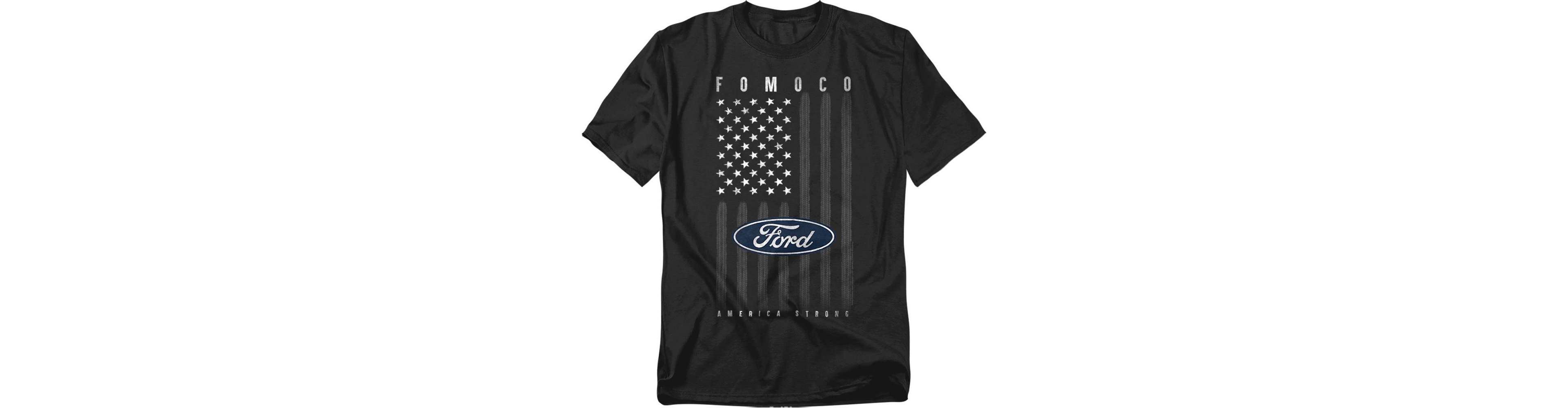 Mustang Men's Ford Usa Flag T-Shirt