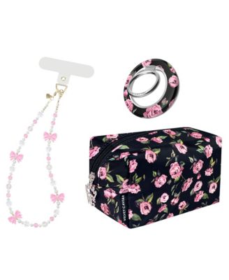 Fashion Set with Phone Charm, Grip Ring, and Travel Bag
