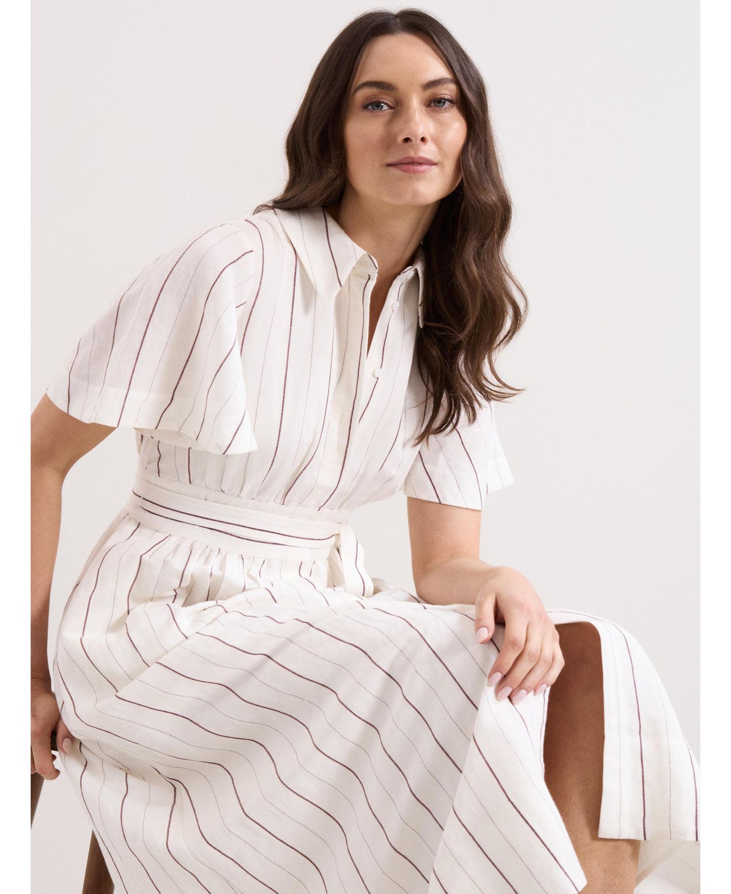 Women's Marielle Striped Shirt Dress