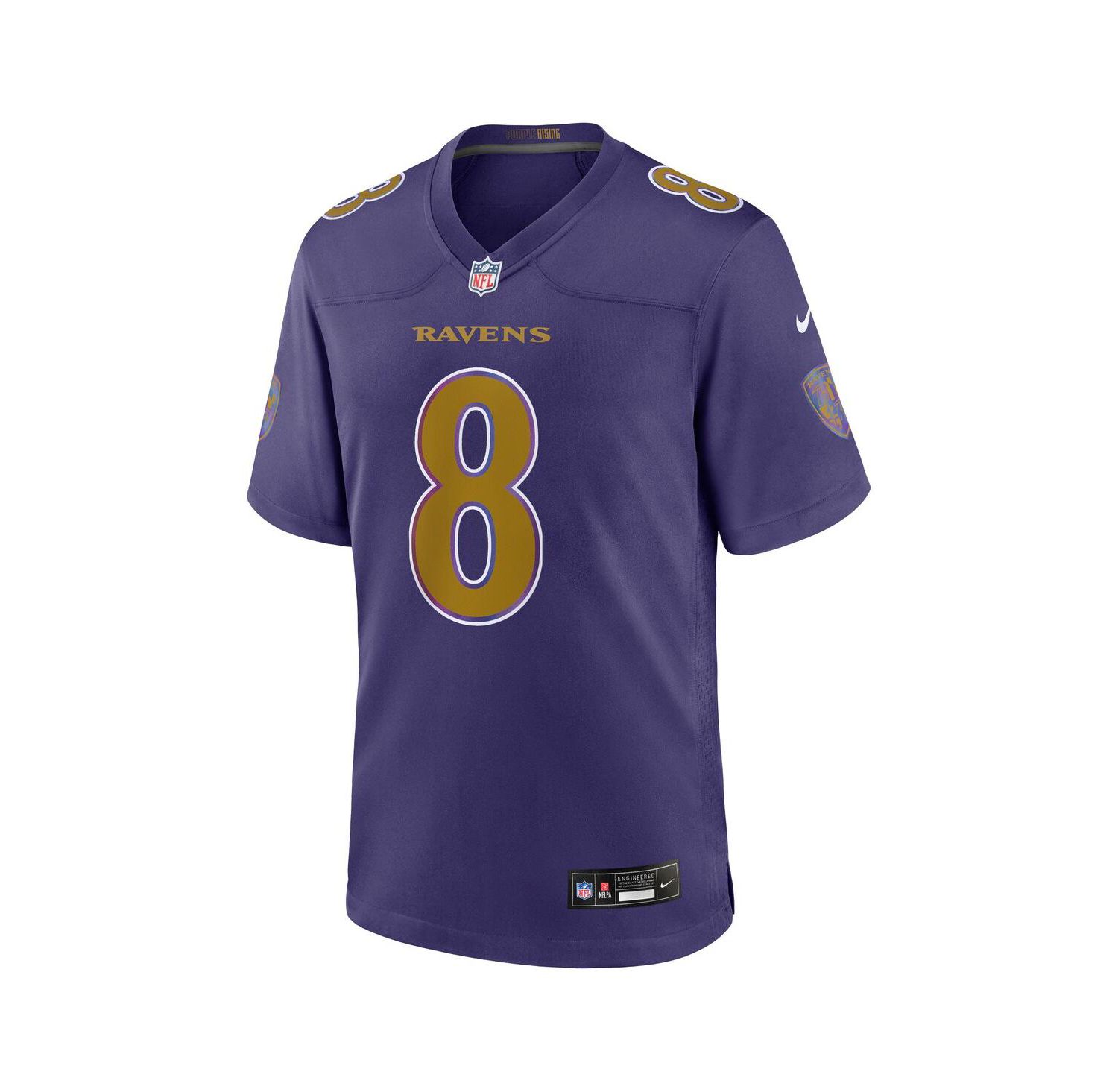 Men's Lamar Jackson Purple Baltimore Ravens Alternate Game Jersey