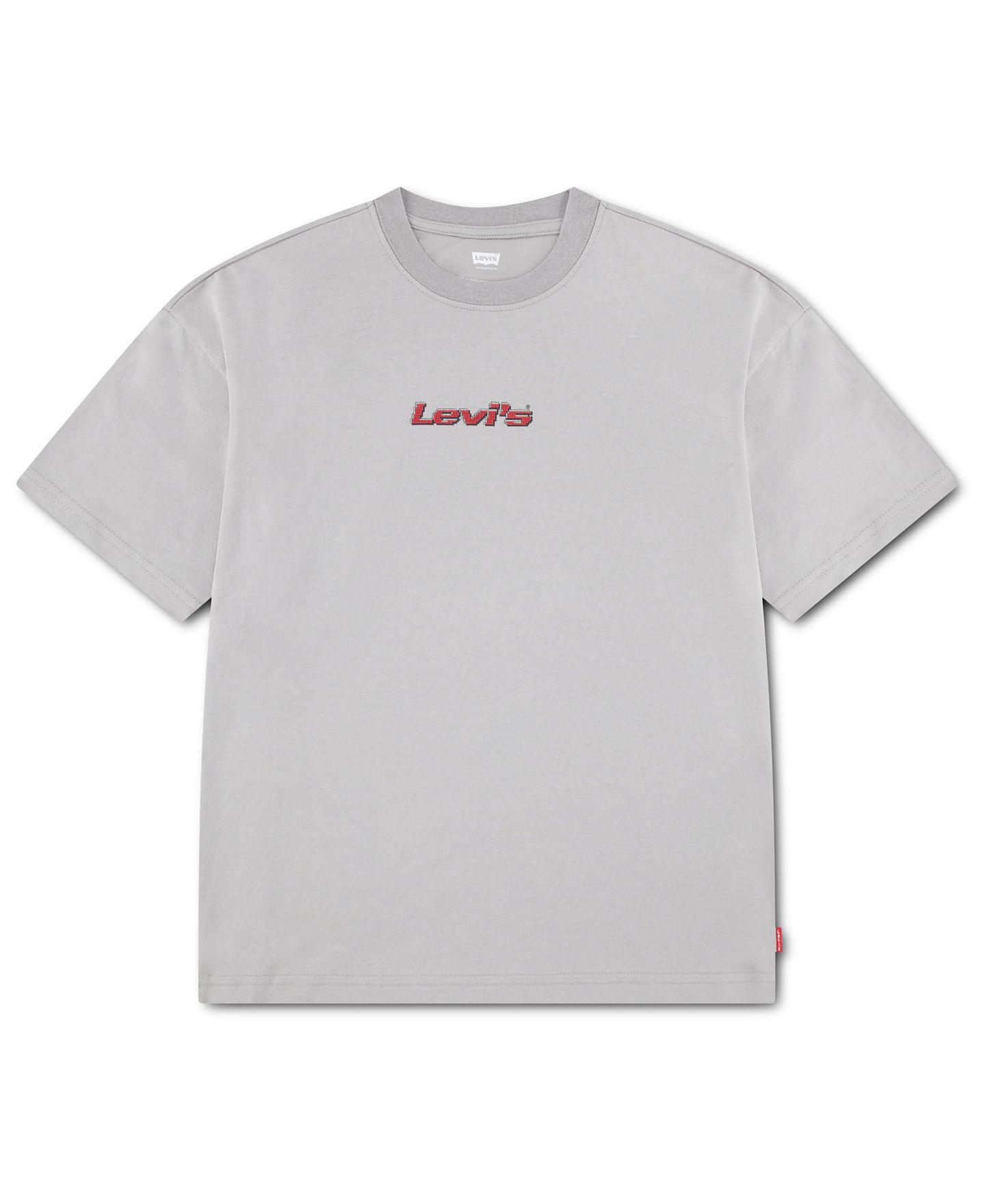 Футболка Levi's Pixelated Bear Short-Sleeve для мальчиков, цвет: Серый — фото 2