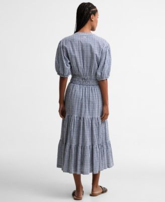 princess polly baby blue dress Blue Gingham Shift main image 0