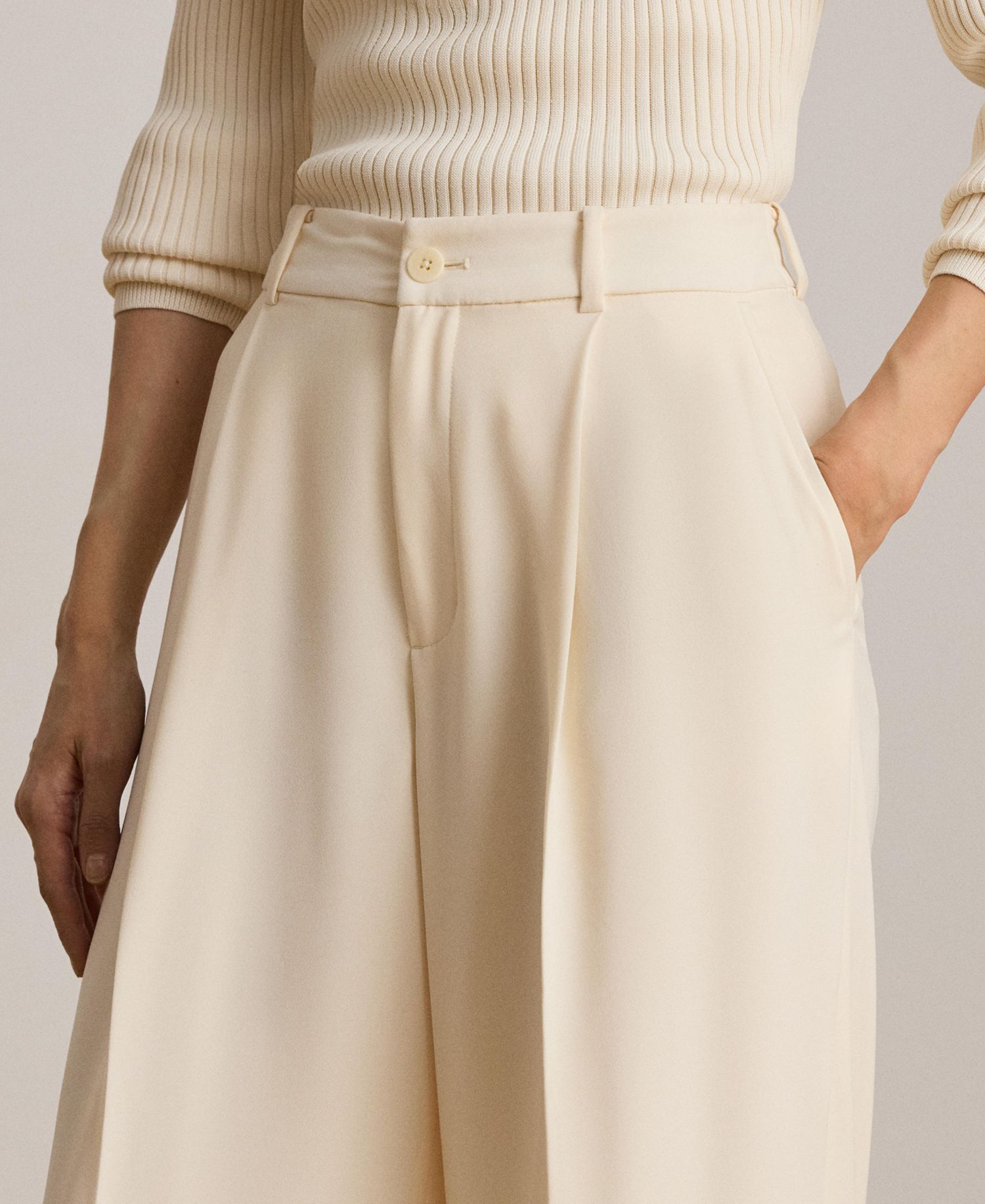 Women's High-Rise Wide-Leg Pants