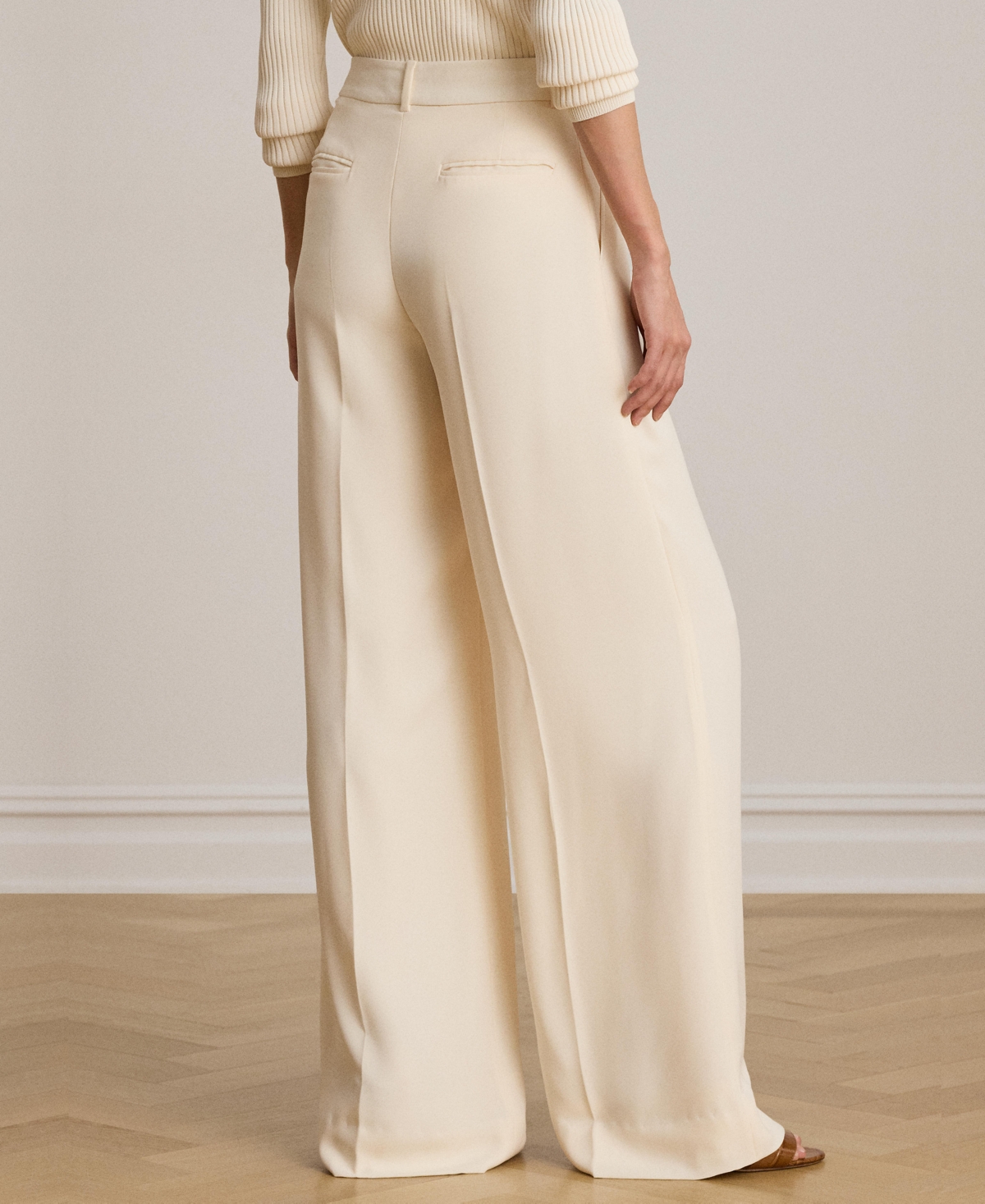 Lauren Ralph Women's High-Rise Wide-Leg Pants