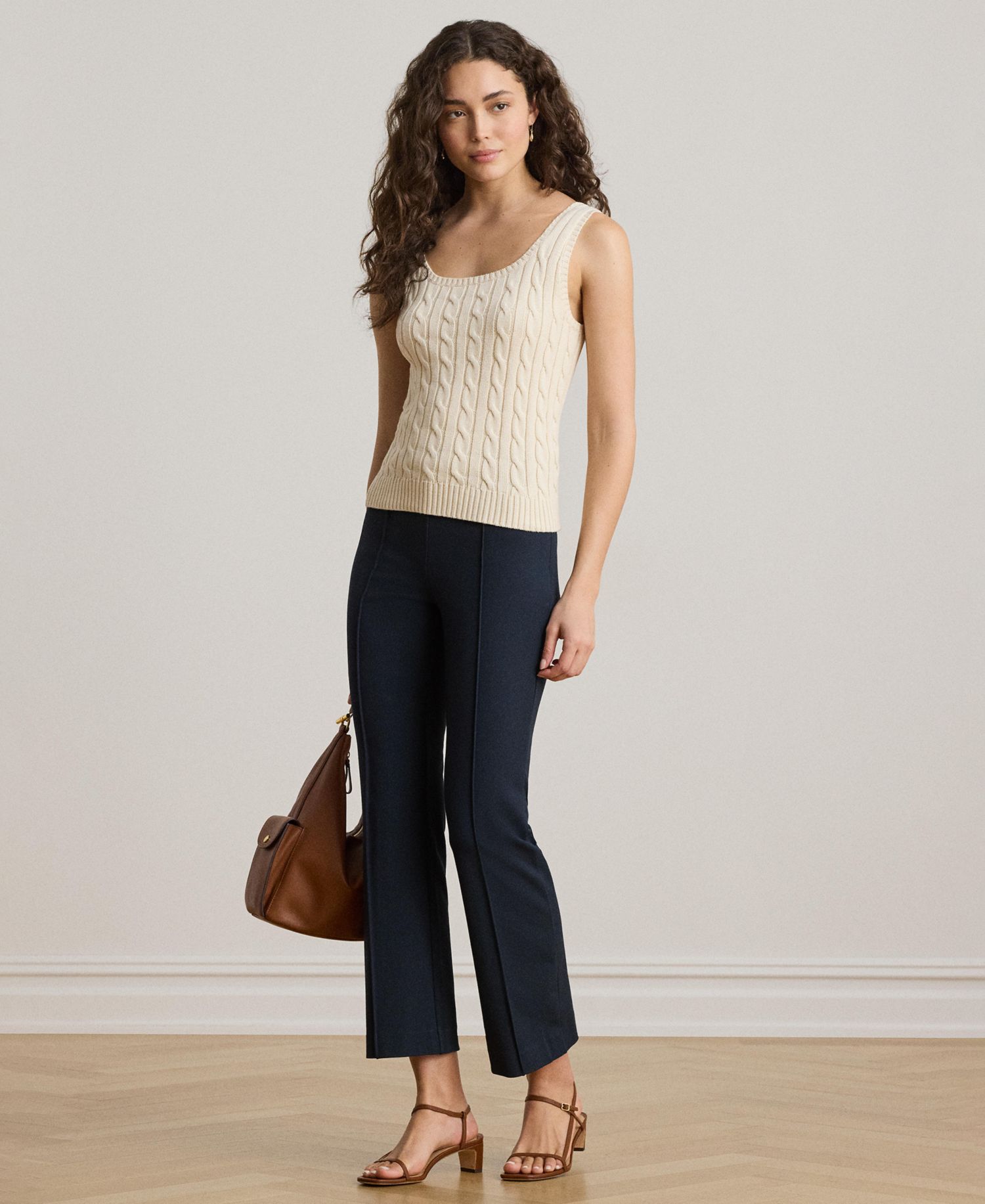 Women's Slim-Fit Sleeveless Sweater