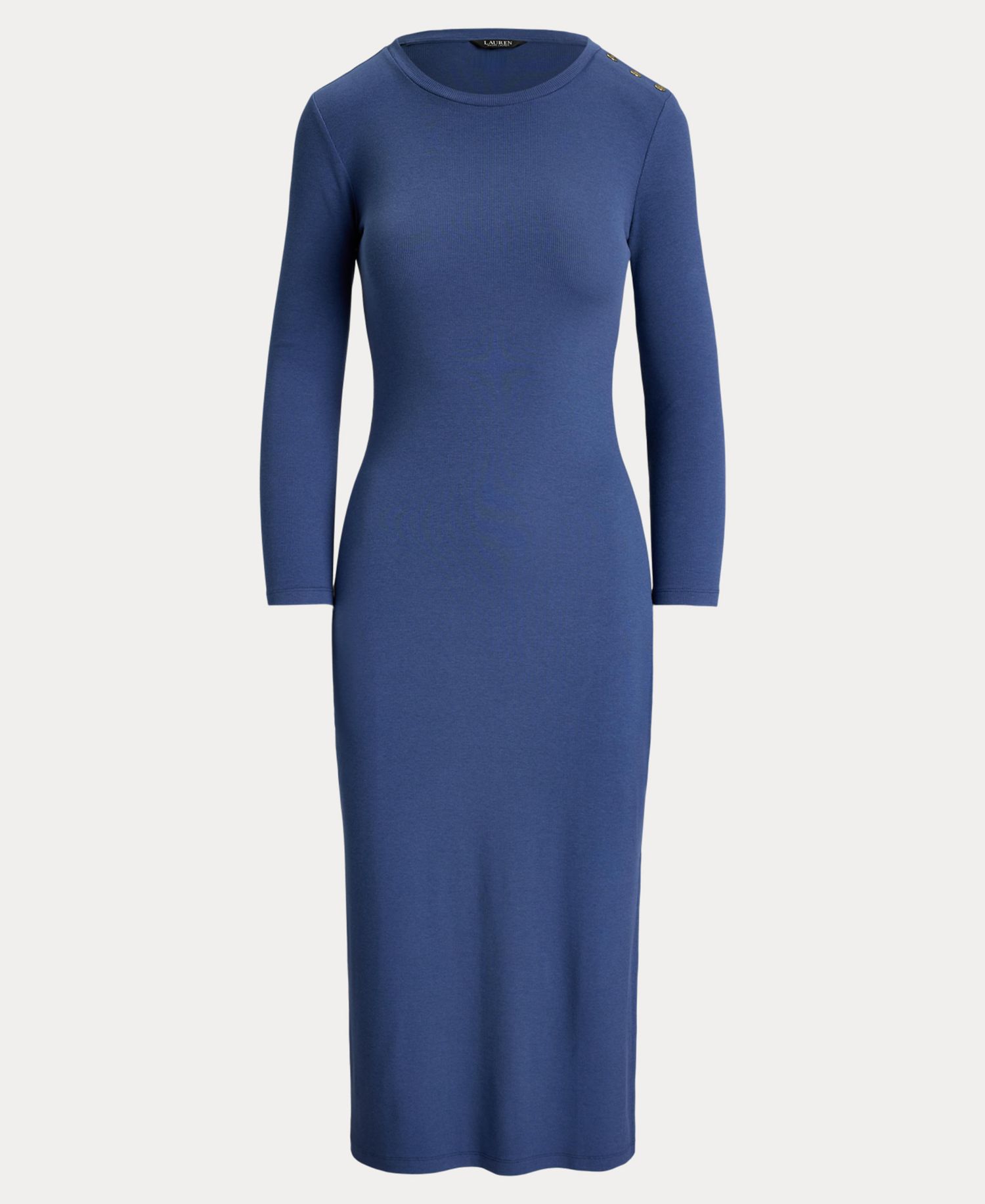Women's Slim-Fit Crewneck Midi Dress