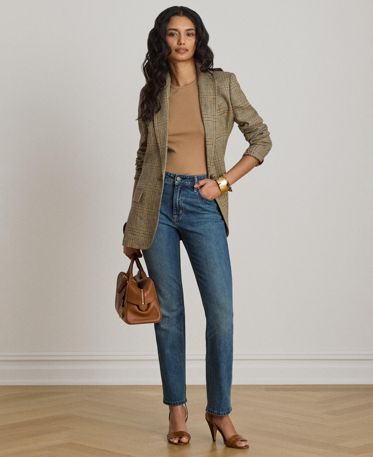 Lauren Ralph Women's High-Rise Slim-Fit Straight Jeans