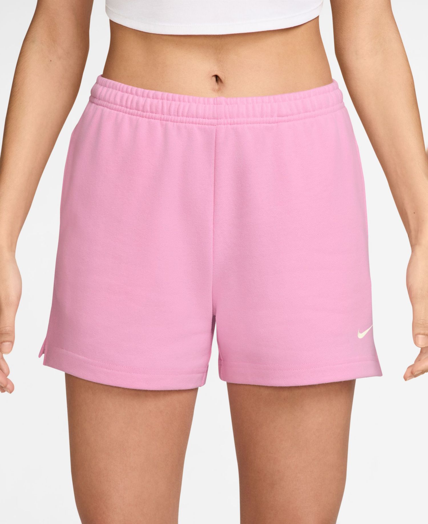 Women's Studio Fleece Mid-Rise 4" Shorts