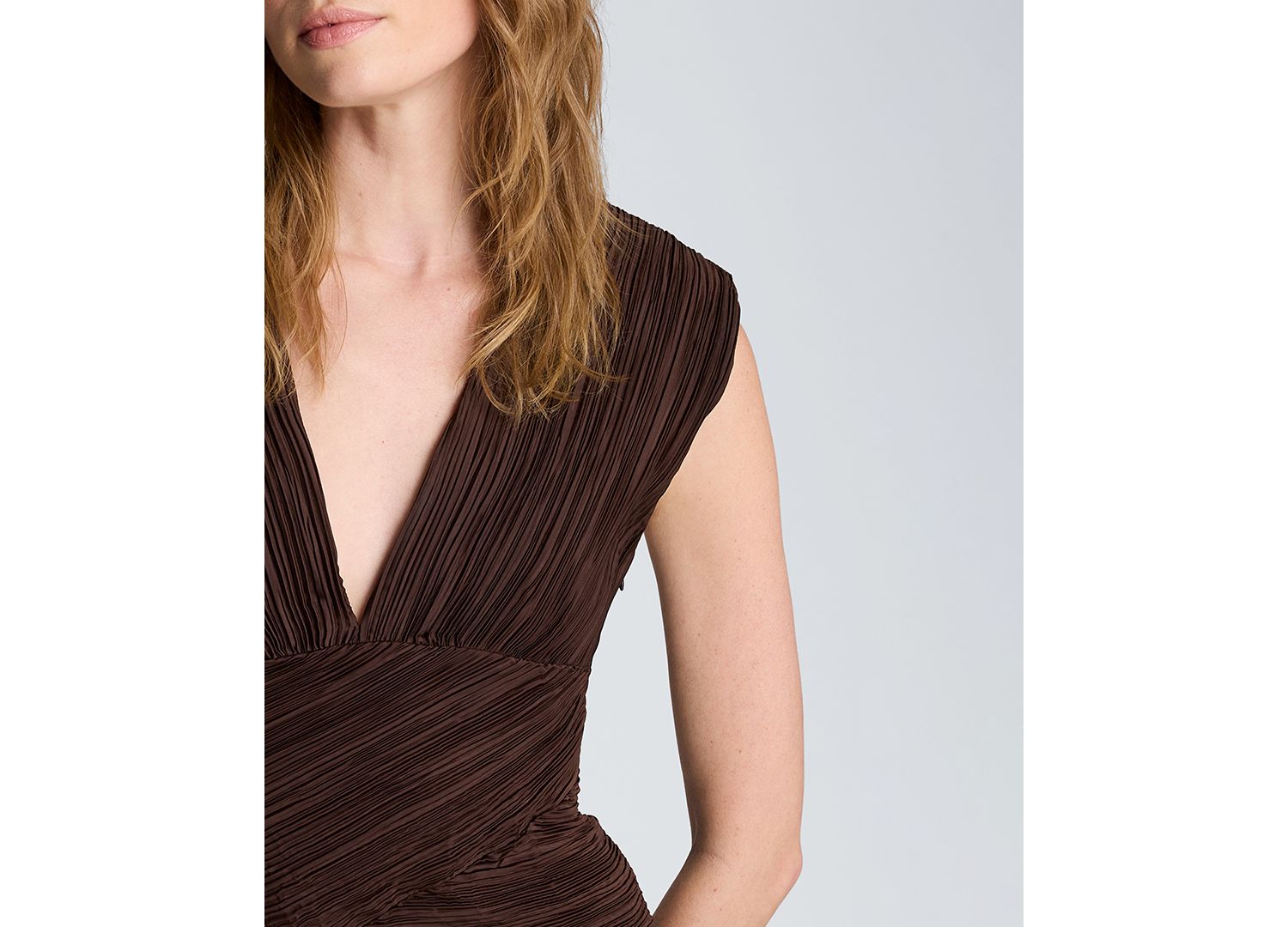 Women's V-Neck Ruched Mini Dress