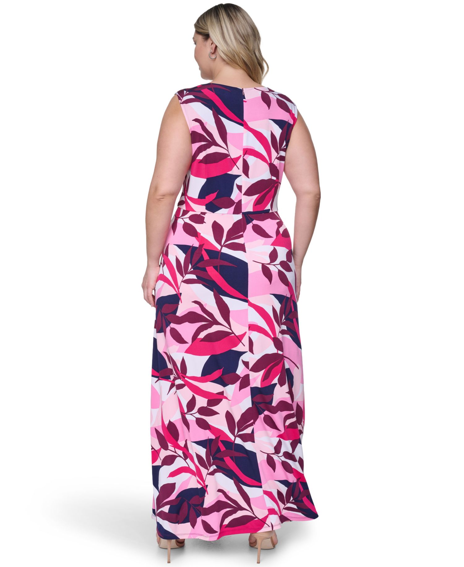 Plus Size Sleeveless V-Neck Maxi Dress