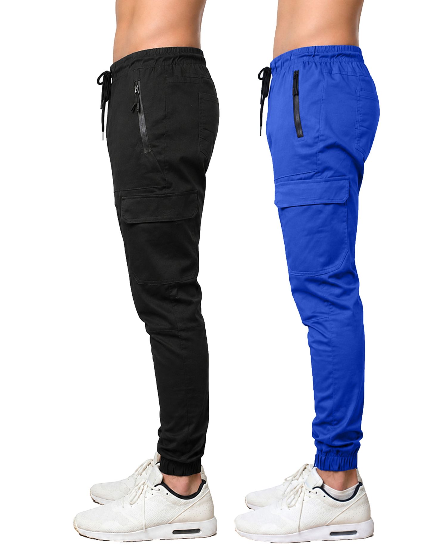 Men's Slim-Fit Cargo Jogger Pants, 2-Pack